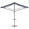 Toldo de pé 500x300 cm tecido e aço azul e branco 4