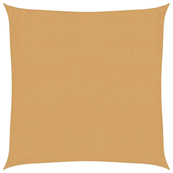 Para-sol estilo vela quadrado 160 g/m² 3x3 m PEAD areia M 2