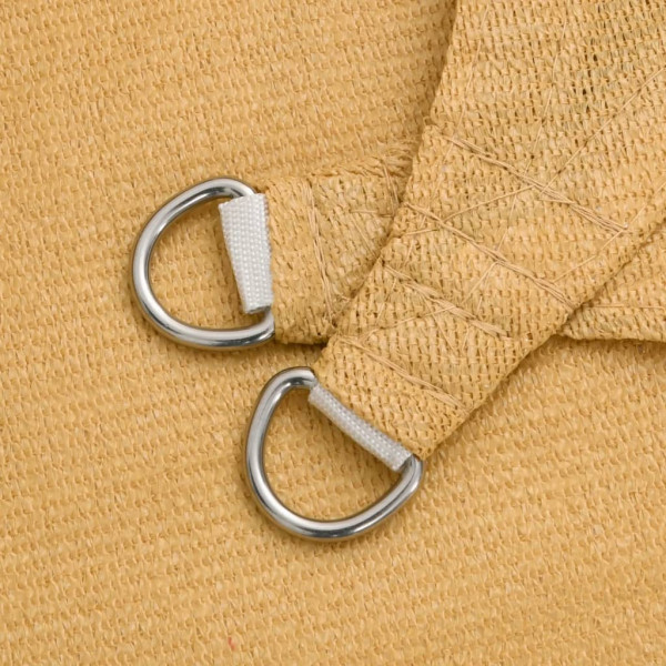 Para-sol estilo vela quadrado 160 g/m² 3x3 m PEAD areia M 5