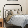Cabeceira de cama 90 cm metal preto 1