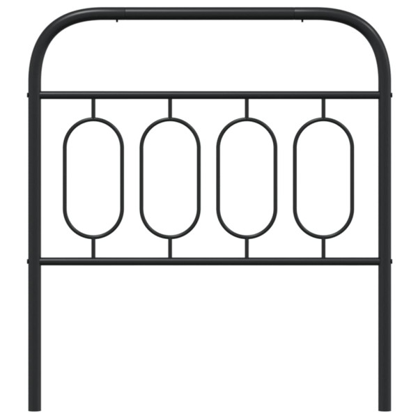 Cabeceira de cama 90 cm metal preto M 4