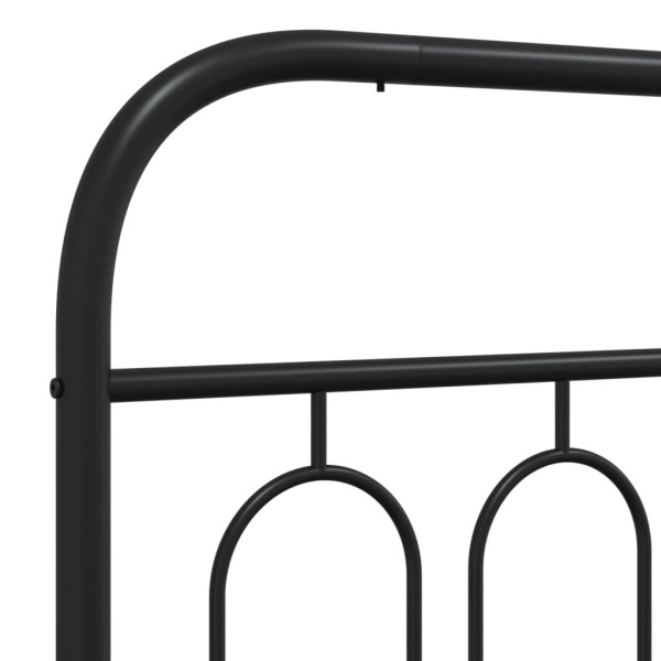 Cabeceira de cama 90 cm metal preto M 5