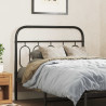 Cabeceira de cama 107 cm metal preto 1