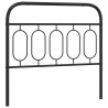 Cabeceira de cama 107 cm metal preto 2