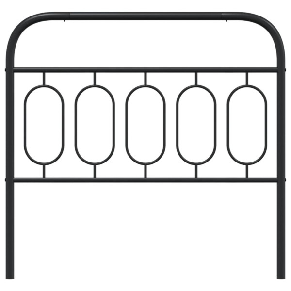 Cabeceira de cama 107 cm metal preto M 4