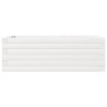 Jardinera de madera maciza de pino blanca 70x40x23 cm 5