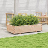 Jardinera de madera maciza de pino 110x60x26.5 cm 3