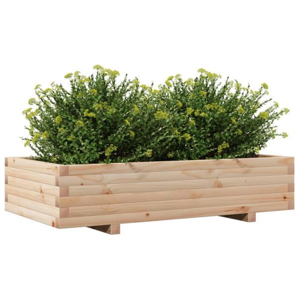 Jardinera de madera maciza de pino 110x60x26.5 cm M 4