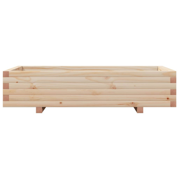 Jardinera de madera maciza de pino 110x60x26.5 cm M 5
