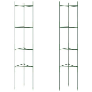 Tutor para tomates 2 unidades de aço e PP 154 cm H