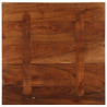 Tablero de mesa cuadrado madera maciza reciclada 50x50x2.5 cm 5