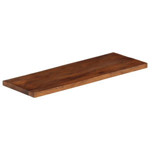 Mesa de mesa retangular madeira maciça reciclada 90x40x2.5 cm H