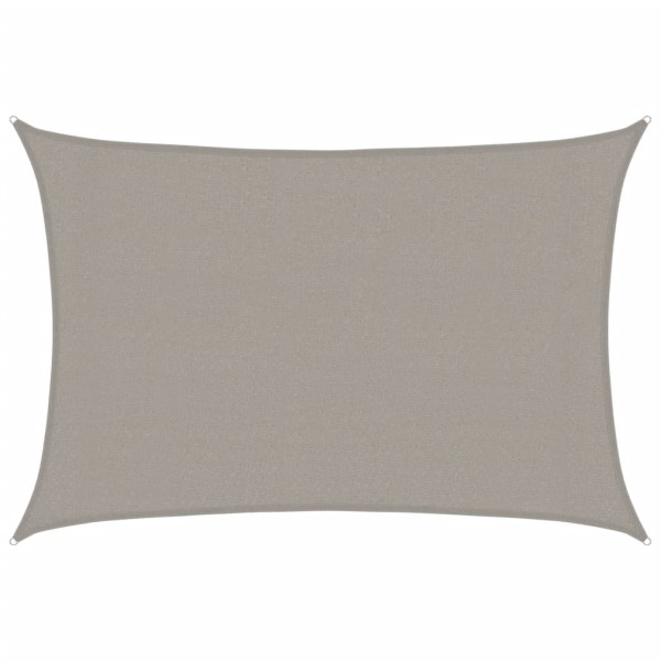 Para-sol estilo vela retangular 160g/m² 3x4.5m PEAD cinza-claro M 2