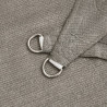 Para-sol estilo vela retangular 160g/m² 3x4.5m PEAD cinza-claro 5