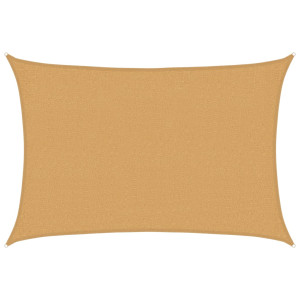 Toldo de vela rectangular HDPE arena 160 g/m² 2x3 m H