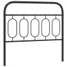 Cabeceira de cama 100 cm metal preto 2