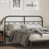 Cabeceira de cama 140 cm metal preto 1
