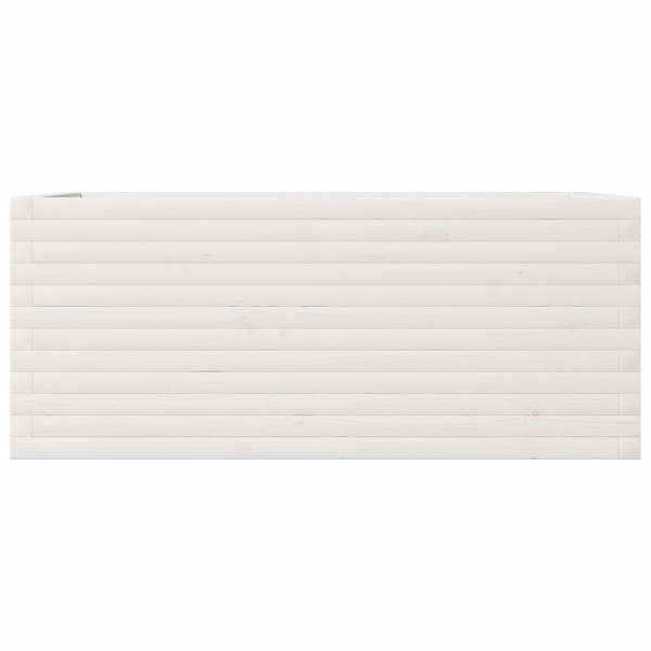 Floreira em madeira maciça de pinho branco 110x60x46 cm M 5