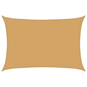 Para-sol estilo vela retangular 160 g/m² 2.5x4 m PEAD areia H