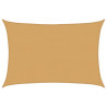 Para-sol estilo vela retangular 160 g/m² 2.5x4 m PEAD areia 2