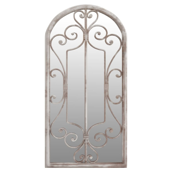 Espelho de jardim de ferro para uso exterior 70x30 cm M 2