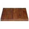 Mesa de mesa retangular madeira maciça reciclada 90x50x2.5 cm 4