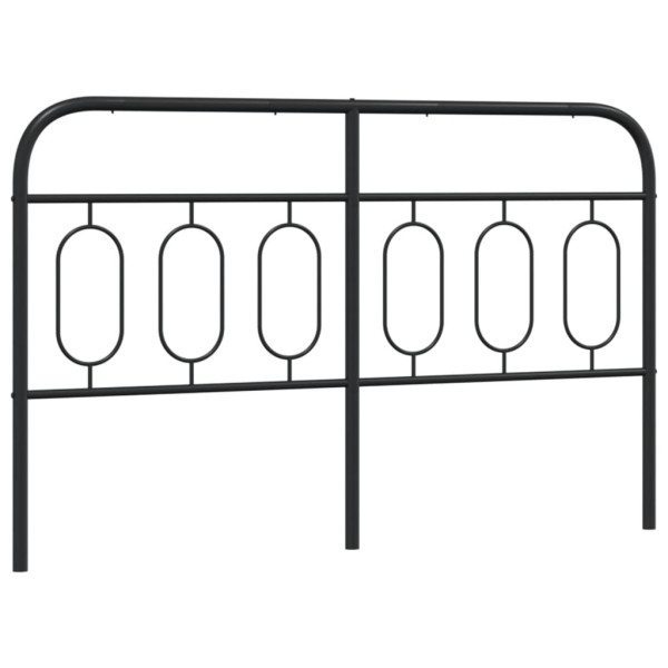 Cabeceira de cama 137 cm metal preto M 2