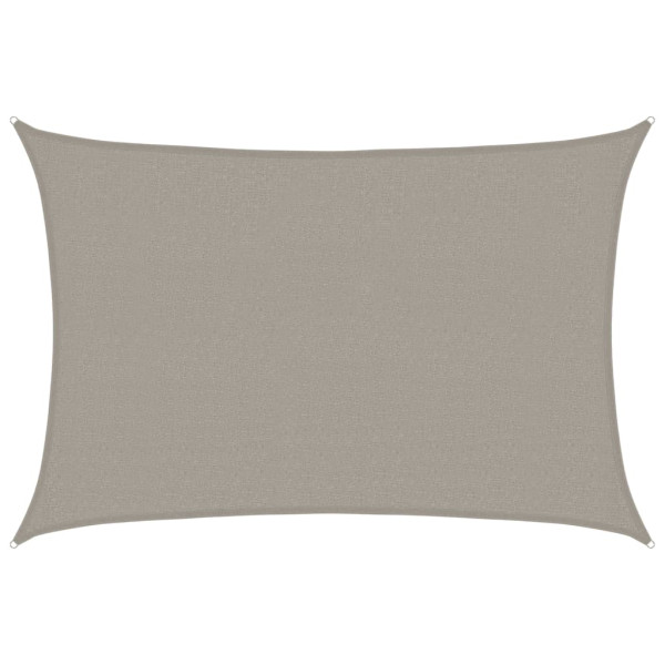 Para-sol estilo vela retangular 160g/m² 2.5x4m PEAD cinza-claro M 2