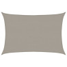 Para-sol estilo vela retangular 160g/m² 2.5x4m PEAD cinza-claro 2
