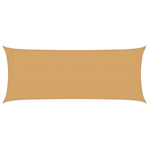 Para-sol estilo vela retangular 160 g/m² 2x4.5 m PEAD areia H