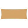Para-sol estilo vela retangular 160 g/m² 2x4.5 m PEAD areia 2