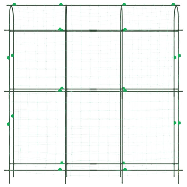 Alpinistas de plantas de jardim telhado forma U aço 181x31x182.5cm M 4