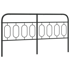 Cabeceira de cama 193 cm metal preto H