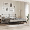 Cabeceira de cama 193 cm metal preto 3
