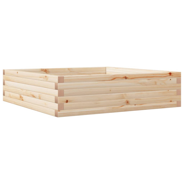 Jardinera de madera maciza de pino 90x90x23 cm M 2