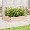 Jardinera de madera maciza de pino 90x90x23 cm 3