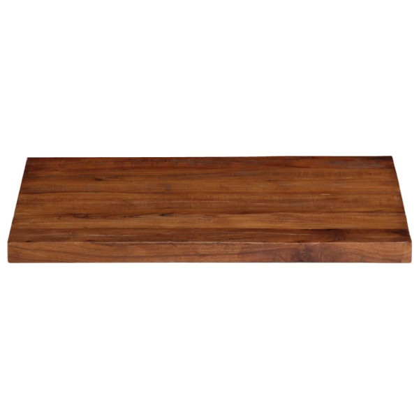 Mesa retangular em madeira maciça reciclada 80x70x2.5 cm M 3