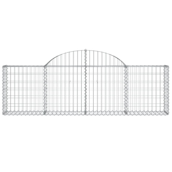 Cestos gabião arqueados 50pcs 200x30x60/80 cm ferro galvanizado M 4