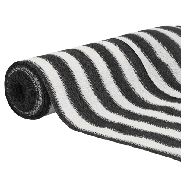 Red de privacidad HDPE gris antracita y blanco 2x10 m 150 g/m² M 3