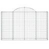 Cestos gabião arqueados 40 pcs 200x30x120/140 ferro galvanizado 4