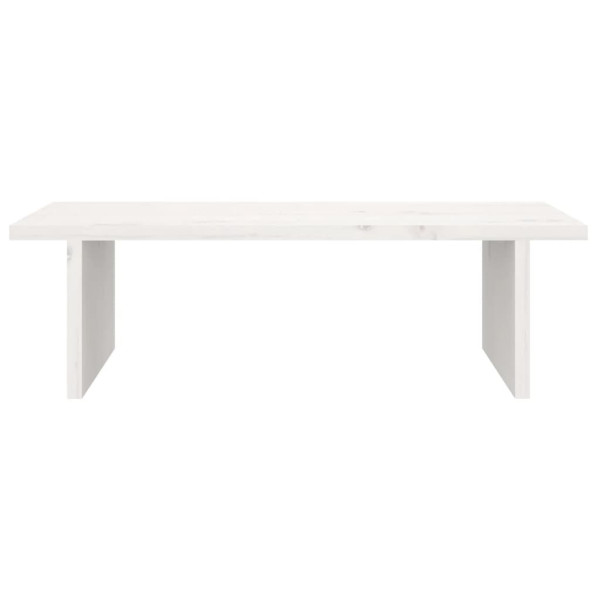 Soporte de monitor madera maciza de pino blanco 50x27x15 cm M 5