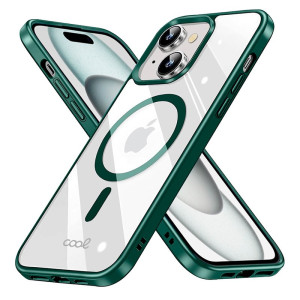 Carcaça COOL para iPhone 15 Borde Verde Magnético H