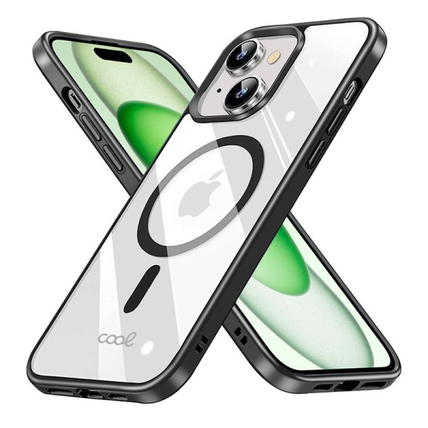 Carcasa COOL para iPhone 15 Plus Magnética Borde Negro M 3