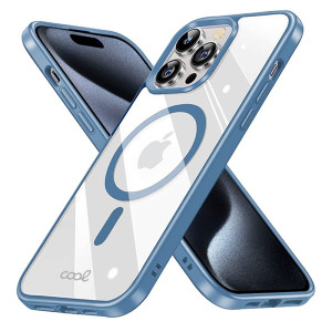 Carcasa COOL para iPhone 15 Pro Magnética Borde Azul H