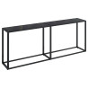 Mesa consola vidrio templado negro 200x35x75.5 cm 2