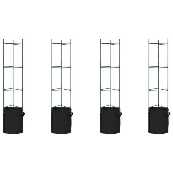 Tutor para tomates com saco 4 aço inoxidável e PP 154 cm M 2
