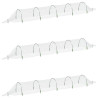 Túneles de malla 3 uds fibra de vidrio y PP 1.5x5 m 2