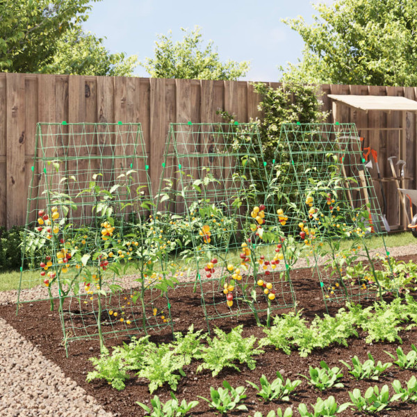 Enrejados de jardín plantas trepadoras forma A 3 unidades acero M 3
