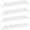 Túneles de malla 4 uds fibra de vidrio y PP 1.5x5 m 2