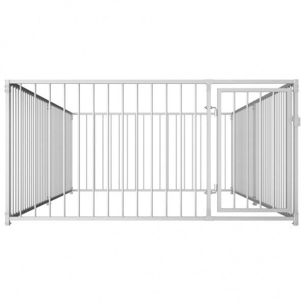 Canil de exterior 200x400x100 cm M 2
